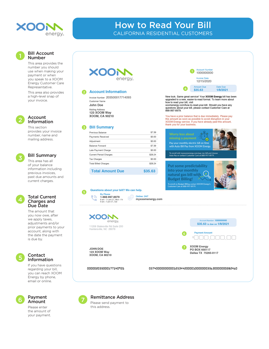 How to Read Your Bill - Page 1 - CA