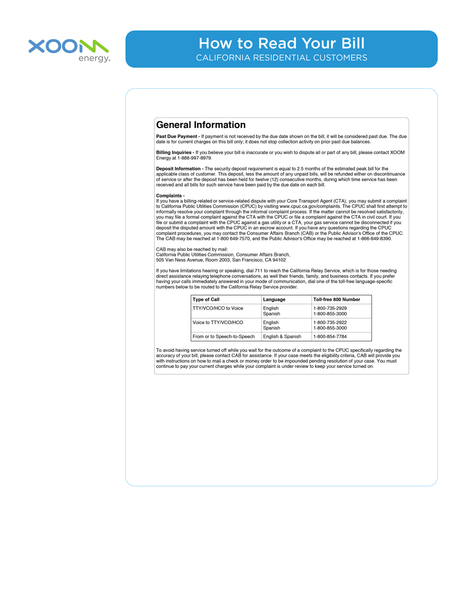 How to Read Your Bill - Page 3 - CA