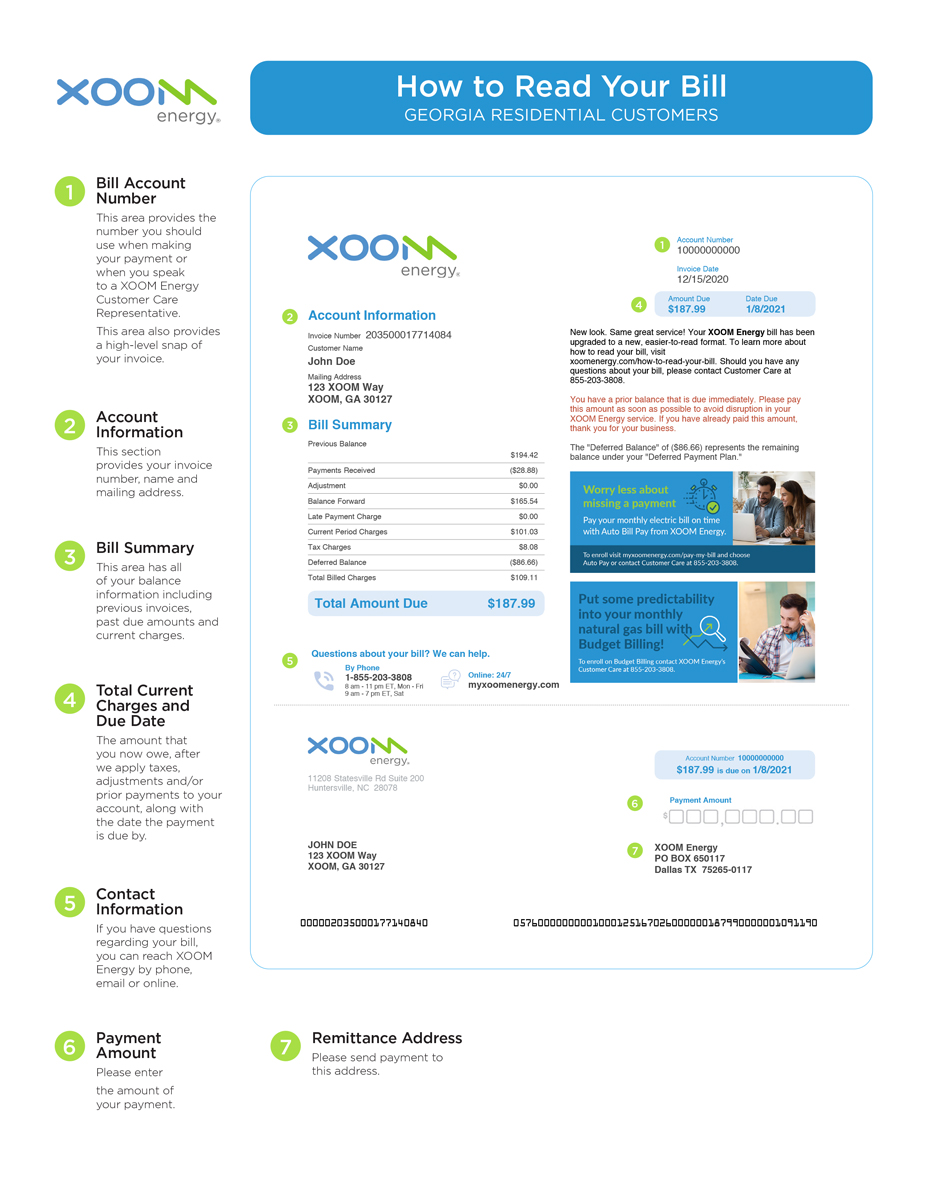 How to Read Your Bill - Page 1 - GA